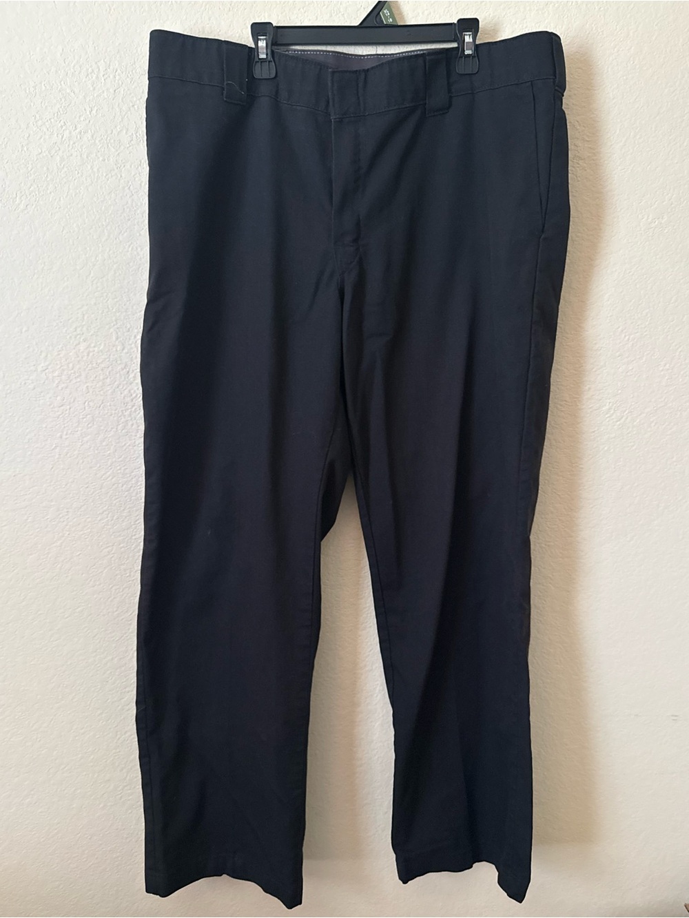 Dickies FLEX WP811 Mens Black Twill Work Pants Cotton Blend Size 34
